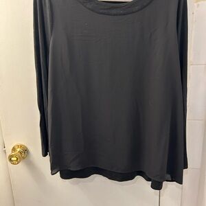 J. Jill Classic Black Long Sleeve Top